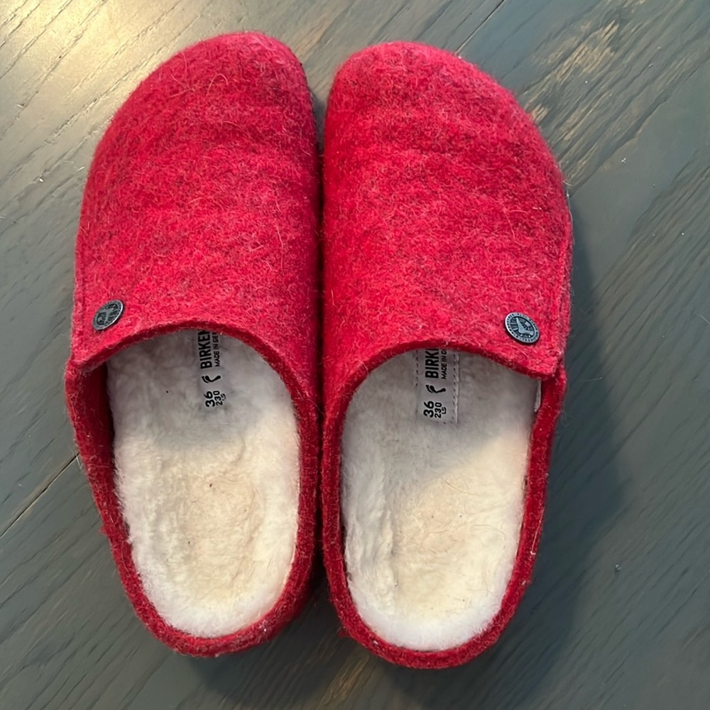 Birkenstock Slippers Red size 36